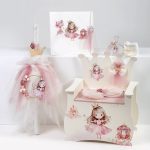 Πακέτο Βάπτισης Πριγκίπισσα με Παγκάκι-Γραφείο