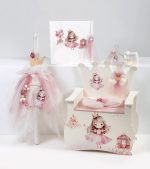 Πακέτο Βάπτισης Πριγκίπισσα με Παγκάκι-Γραφείο