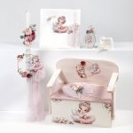 Πακέτο βάπτισης Κύκνος-Μπαλαρίνα με παγκάκι γραφείο