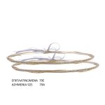 Στέφανα γάμου επιπλατινωμένα CrystaLine 79E