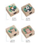 Μπομπονιέρα ξύλινο κουτί με εκτύπωση ζωάκια - Image 2