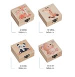 Μπομπονιέρα ξύλινο κουτί με εκτύπωση ζωάκια - Image 2