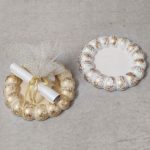 Προσκλητήριο – μπομπονιέρα κεραμικό σουβέρ