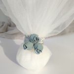 Μπομπονιέρα Γάμου Μπλε Λουλούδια