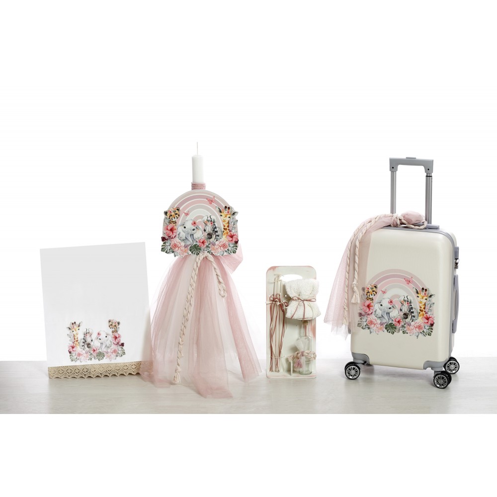 2401 Σετ βάπτισης με θέμα Ουράνιο τόξο ζωάκια - 2401 - Image 1