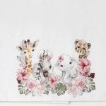 Σετ βάπτισης με θέμα Ουράνιο τόξο ζωάκια - 2401 - Image 4