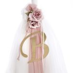 Σετ βάπτισης Λουλούδια Μονόγραμμα 2403 - Image 3