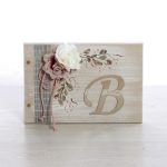 Σετ βάπτισης Λουλούδια Μονόγραμμα 2403 - Image 4