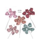 Μπομπονιέρα γάμου από τούλι με λουλούδι σε σάπιο μήλο - Image 2