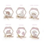 Μπομπονιέρα εξάγωνο σε βάση με θέμα της επιλογής σας