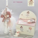 Πακέτο Βάπτισης Μπαλαρίνα Vintage Κωδ.1001