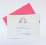 Προσκλητήριο Βάπτισης Ουράνιο Τόξο - Image 2