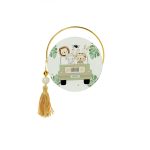 Στρογγυλό εκτυπωμένο ξύλο και χρυσό στεφανάκι - Image 3