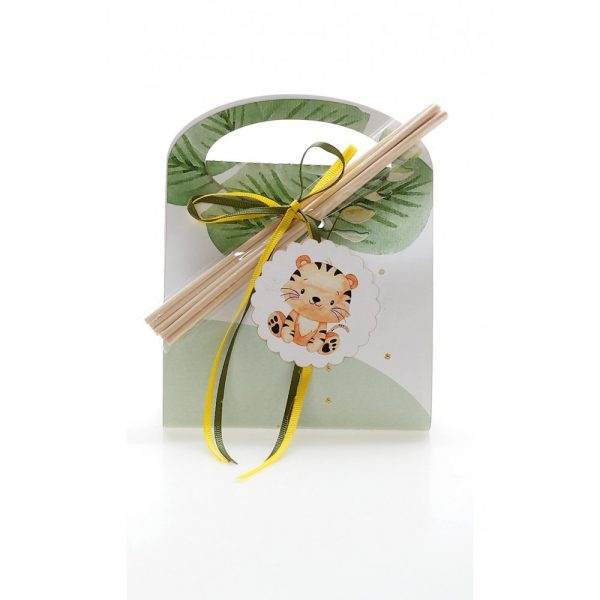 Αρωματικό χώρου σε χάρτινο τσαντάκι με θέμα τιγράκι