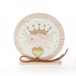 Ξύλινο καδράκι στρογγυλό με βάση με θέμα της επιλογής σας - Image 2