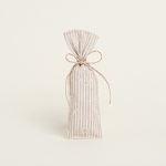 Μπομπονιέρα βάπτισης πουγκί άγκυρα μπεζ