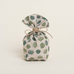 Μπομπονιέρα πουγκί μικρά μονστέρα