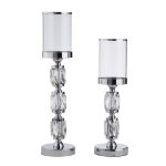 Κηροπήγια σετ κρυστάλλινα