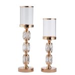 Κηροπήγια σετ κρυστάλλινα