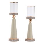 Κηροπήγια σετ λευκά