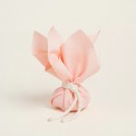 Μπομπονιέρα μαντήλι σομόν