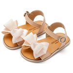 Babywalker Πέδιλο με Υφασμάτινο Φιόγκο BS3592 Nude - Image 3