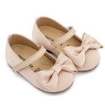 Babywalker Γοβάκι με Σατέν Φιόγκο BW4870 Μπεζ