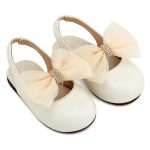 Babywalker Γαλλικό Σαμπό με Φιόγκο Οργάντζας BW4883 Εκρού