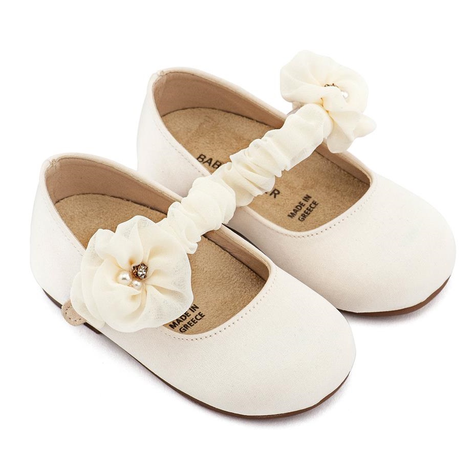 BW4888-IVORY1-BABYWALKER (Copy) Babywalker Γοβάκι με Διακοσμητικό BW4888 Εκρού - Image 1