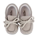 Babywalker Καστόρινο Δετό Loafer Αγκαλιάς MI1116 Γκρι - Image 2