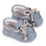 Babywalker Καστόρινο Δετό Loafer Αγκαλιάς MI1116 Σιέλ