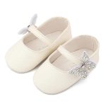 Babywalker Γοβάκι Αγκαλιάς με Πεταλούδες MI1658 Λευκό - Image 3