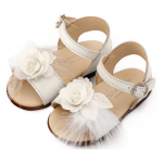 Babywalker Πέδιλο με Λουλούδι και Πούπουλα PRI2662 Εκρού - Image 3