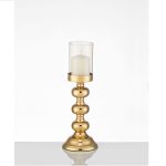 Σετ μεταλλικά κηροπήγια χρυσά - Image 3