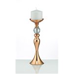 Σετ μεταλλικά κηροπήγια χρυσά - Image 2