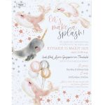 Προσκλητήριο βάπτισης για δίδυμα