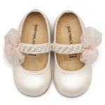 Babywalker Γοβάκι με διακόσμηση στη μπαρέτα BS3596 Εκρού - Image 2