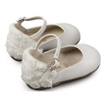 Babywalker Γαλλικό Γοβάκι με Λουλούδια BW4503 Λευκό