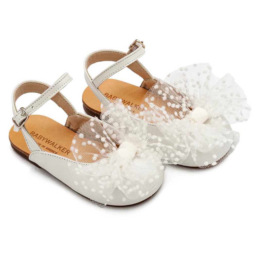 BW4859-IVORY1-BABYWALKER (Copy) Babywalker Σαμπό με Tούλινο Φιόγκο BW4859 Εκρού - Image 1