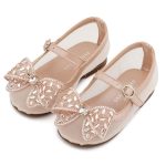 Babywalker Γοβάκι με Φιόγκο Στρας EXC5903 Ροζ Αντικέ - Image 3