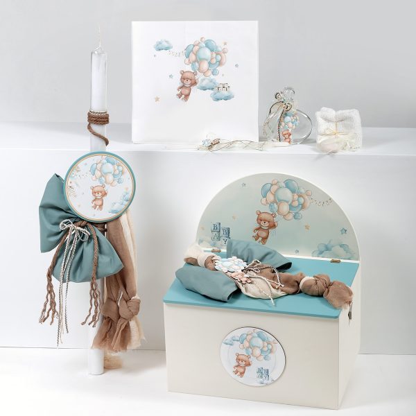 πακέτο βάπτισης αρκουδάκι μπαλόνια