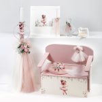 Πακέτο Βάπτισης Μπαλαρίνα με παγκάκι γραφείο