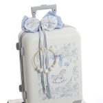 Πακέτο βάπτισης vintage κουνιστό αλογάκι με βαλίτσα