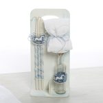 Πακέτο βάπτισης vintage κουνιστό αλογάκι με βαλίτσα - Image 5