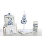 Πακέτο βάπτισης με vintage μπλε αρκουδάκι - Image 2