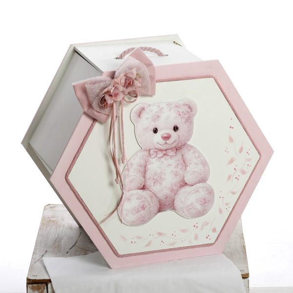 Πακέτο βάπτισης με Ροζ Αρκουδάκι